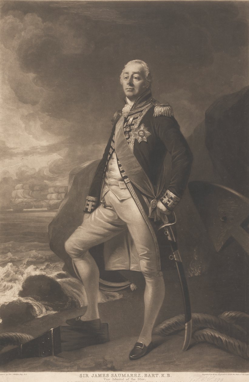 Sir James Saumarez, 1. Baron de Saumarez by William Say