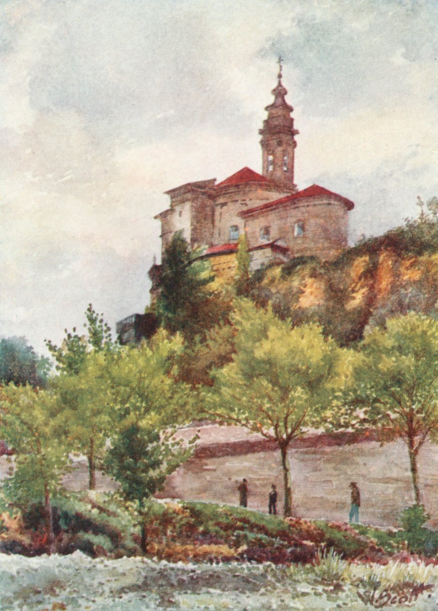 S Pons Kilisesi, Nice (renkli lito) by William Scott
