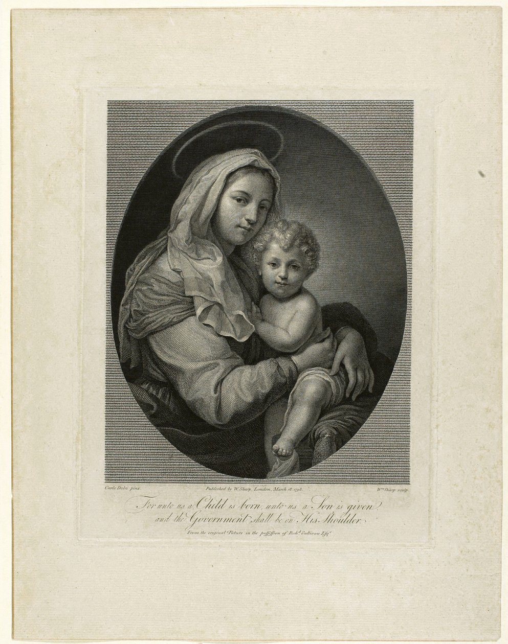 madonna ve çocuk by William Sharp