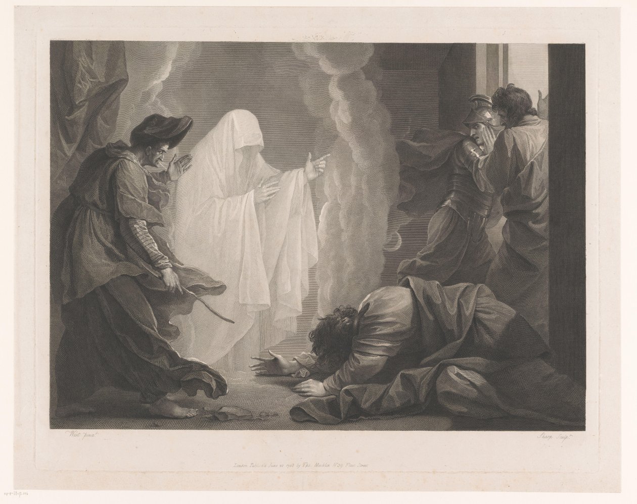 Saul ve Endor Cadısı by William Sharp