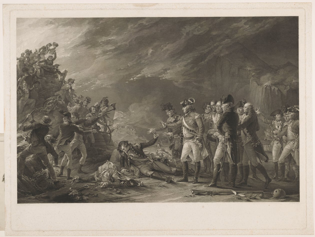Cebelitarık Garnizonu tarafından 27 Kasım 1781 sabahı yapılan Sortie. by William Sharp