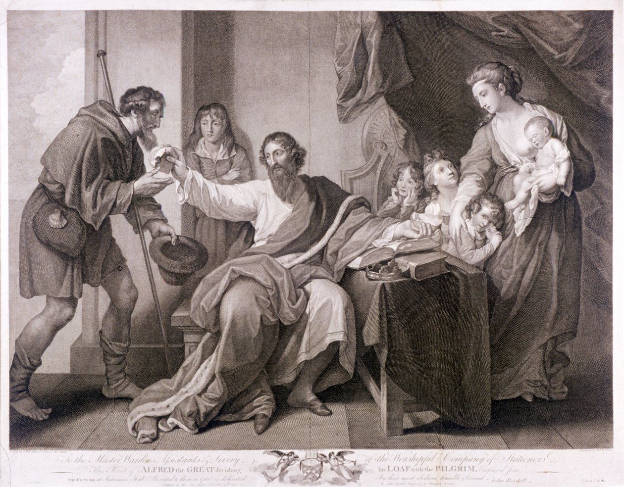 Büyük Alfred somununu hacı ile paylaşıyor, 1782 by William Sharpe