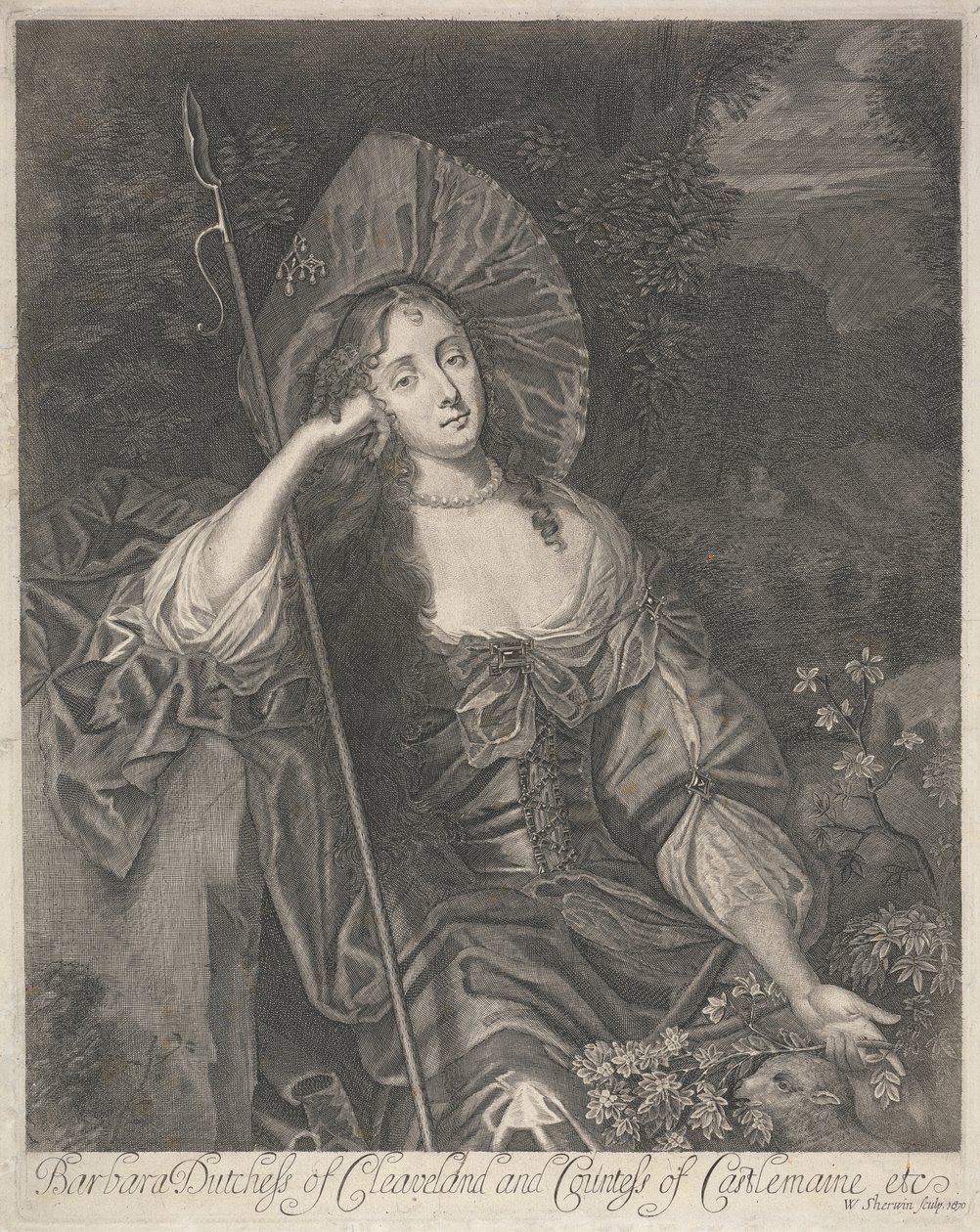 Bir Çoban olarak Cleaveland Barbara Düşesi by William Sherwin