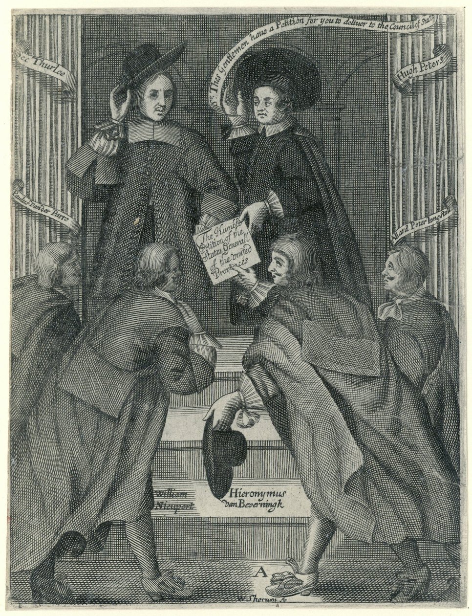 İngiliz Dışişleri Bakanına Dilekçe Sunmak, 1654 dolayları by William Sherwin