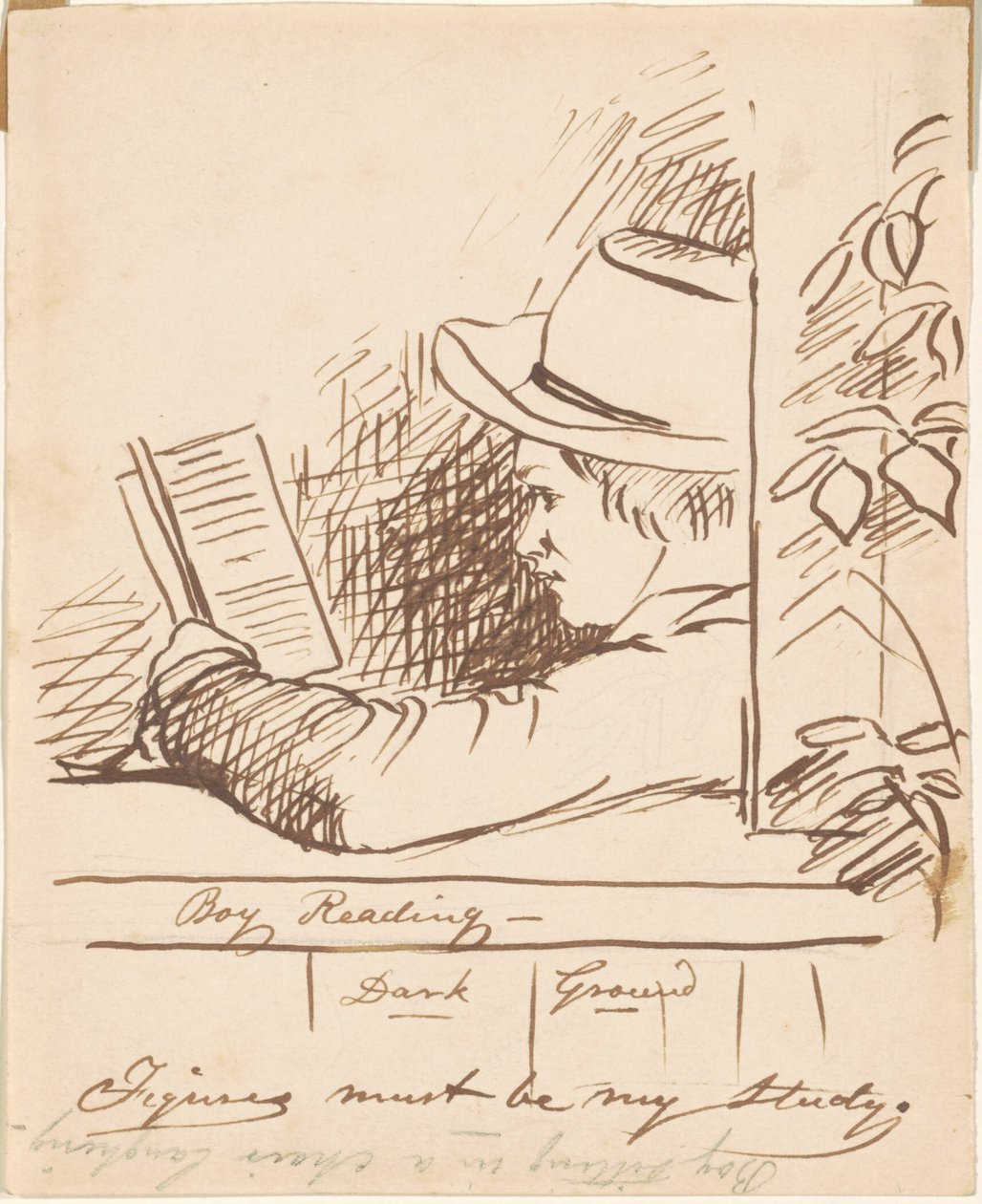 çocuk okuma by William Sidney Mount