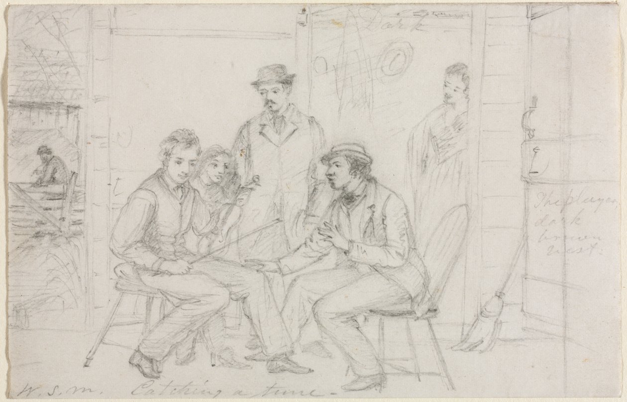 bir melodi yakalamak by William Sidney Mount