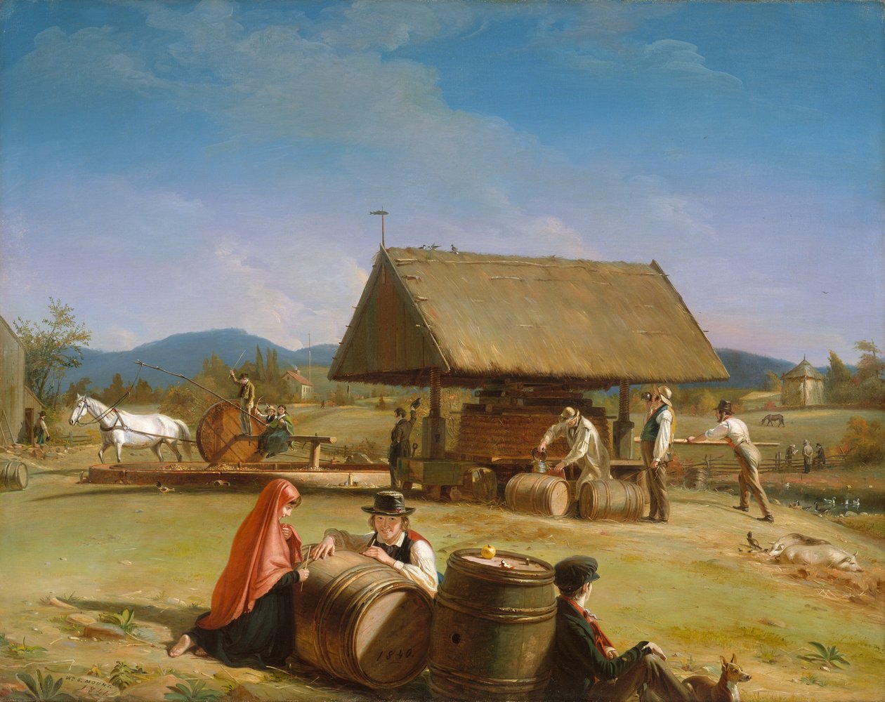 elma şarabı yapımı by William Sidney Mount