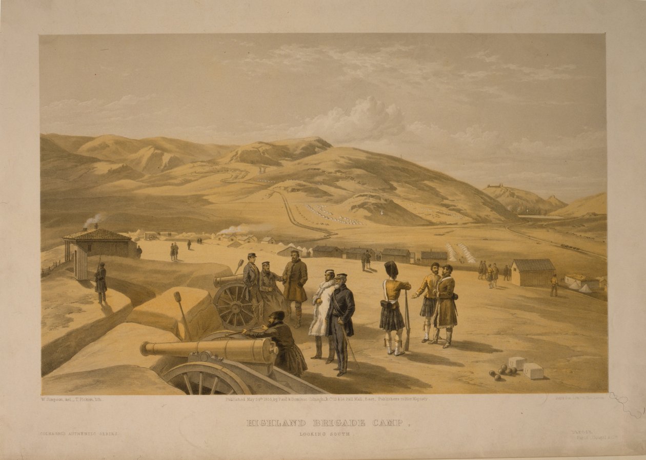 Highland Tugay kampı, 1855 by William Crimea Simpson