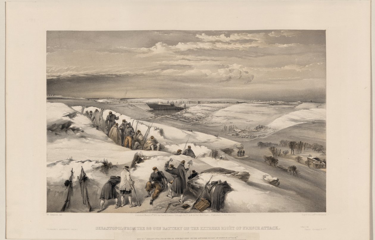 26 silah pilinden Sivastopol, 1855 by William Crimea Simpson
