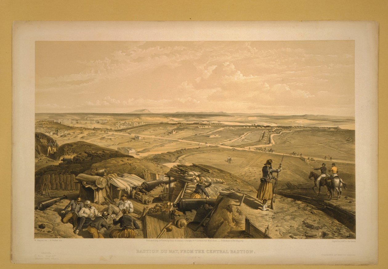 Bastion du Mat, Sivastopol, 1855 by William Crimea Simpson