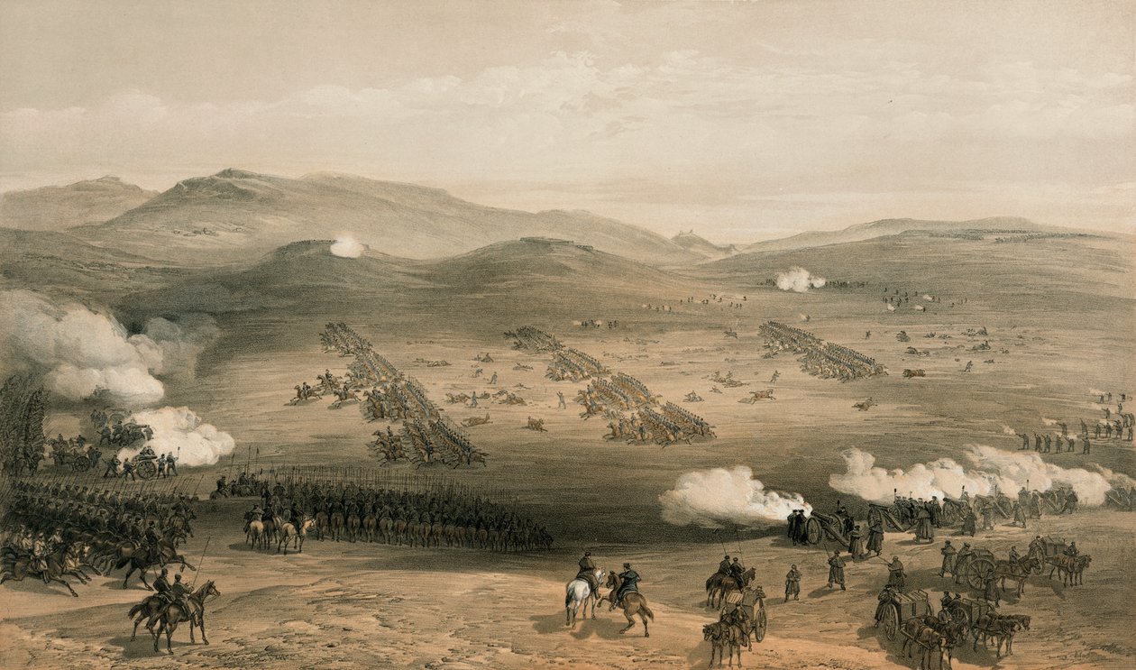 Balaclava Muharebesinde Hafif Tugay Hücumu, 25 Ekim 1854, 19. yüzyıl by William Crimea Simpson