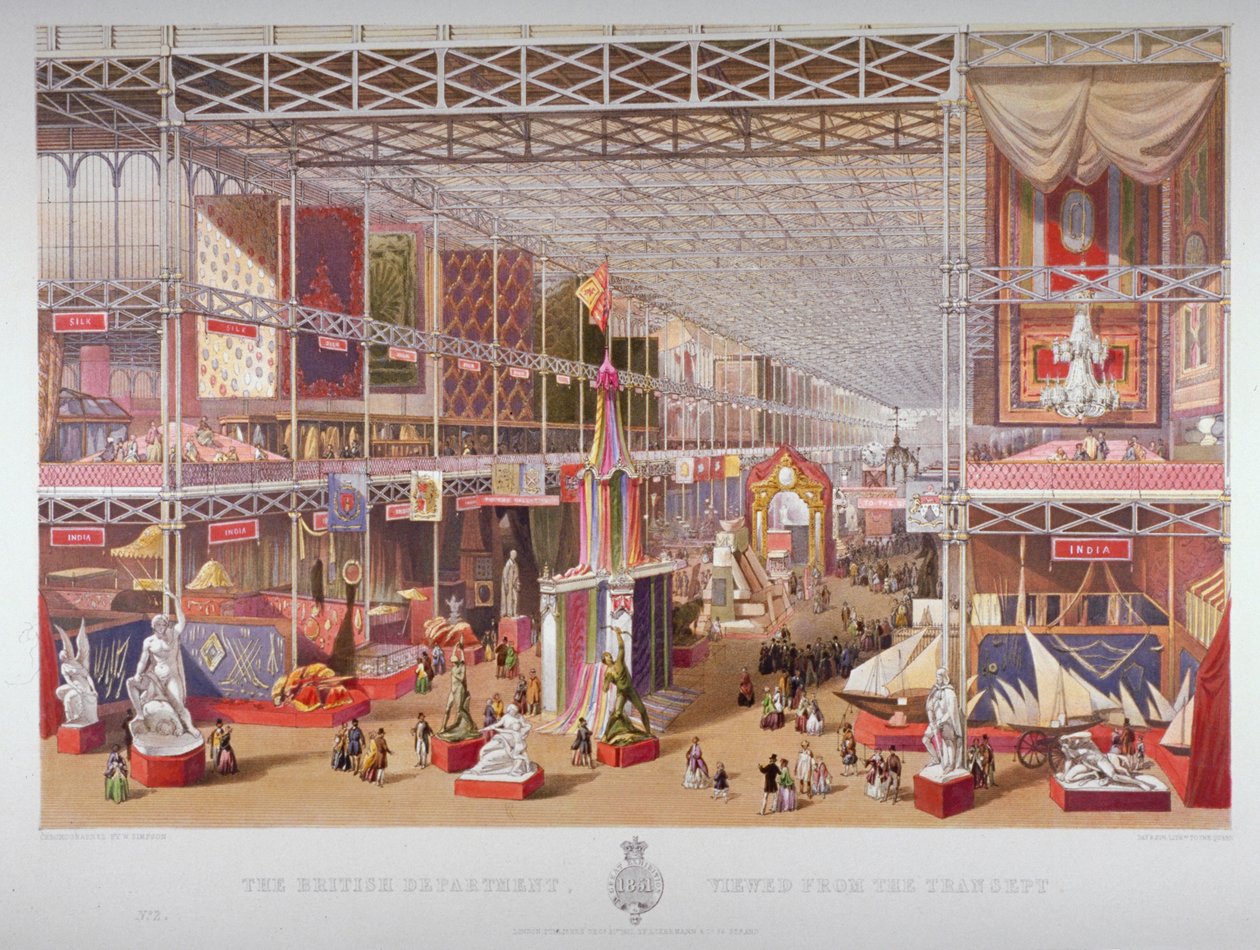 Büyük Sergi, Hyde Park, Westminster, Londra, 1851. by William Simpson