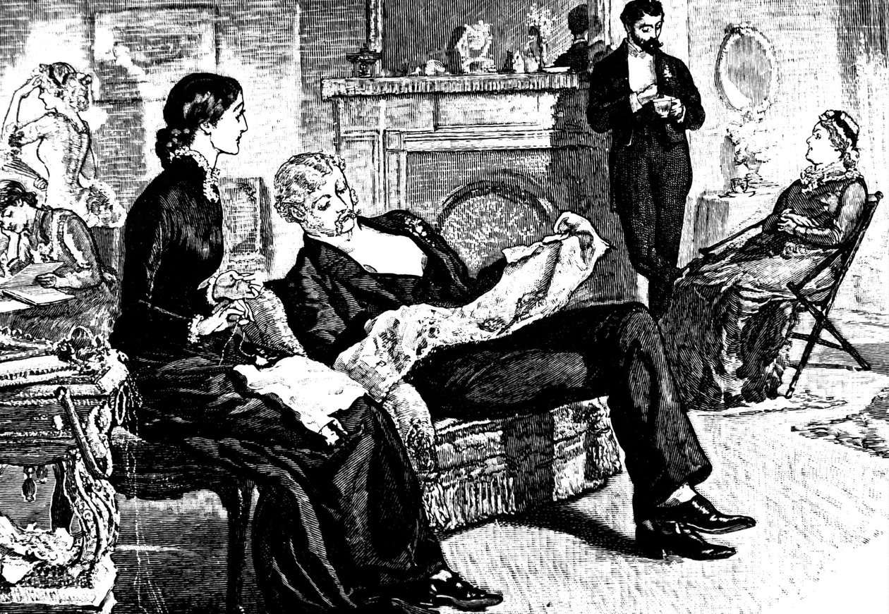 Orta sınıf bir aile sahnesi by William Small
