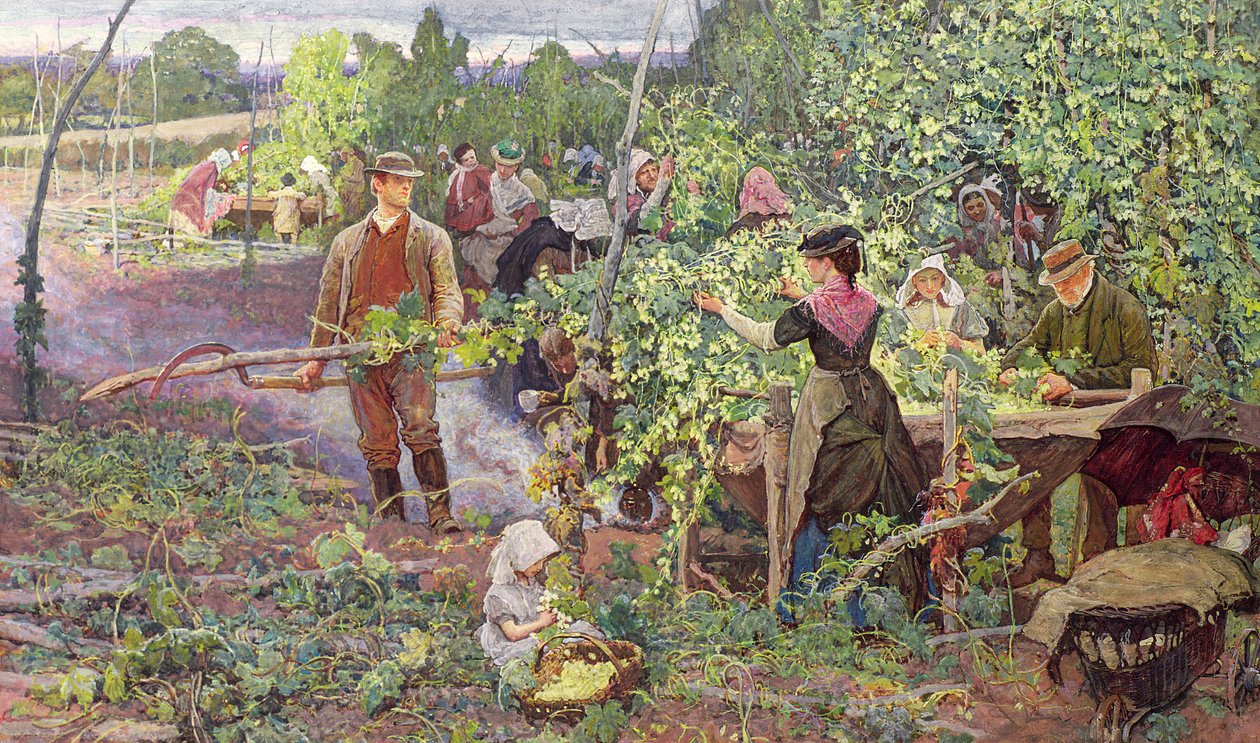 Hop Toplayıcılar, c.1870 by William Small
