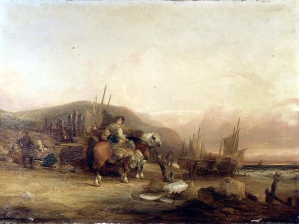 Yakalamanın İncelenmesi (tuval üzerine yağlı boya) by William Snr. Shayer