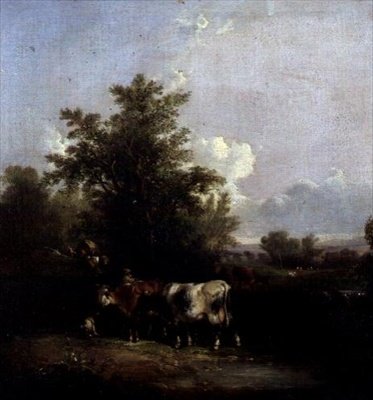 Sığır ile manzara by William Snr. Shayer