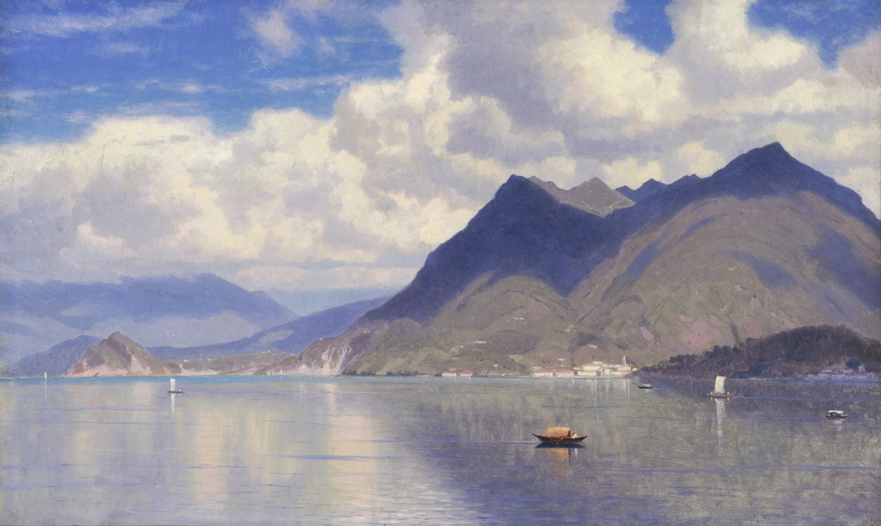 Maggiore Gölü, yakl. 1867. by William Stanley Haseltine