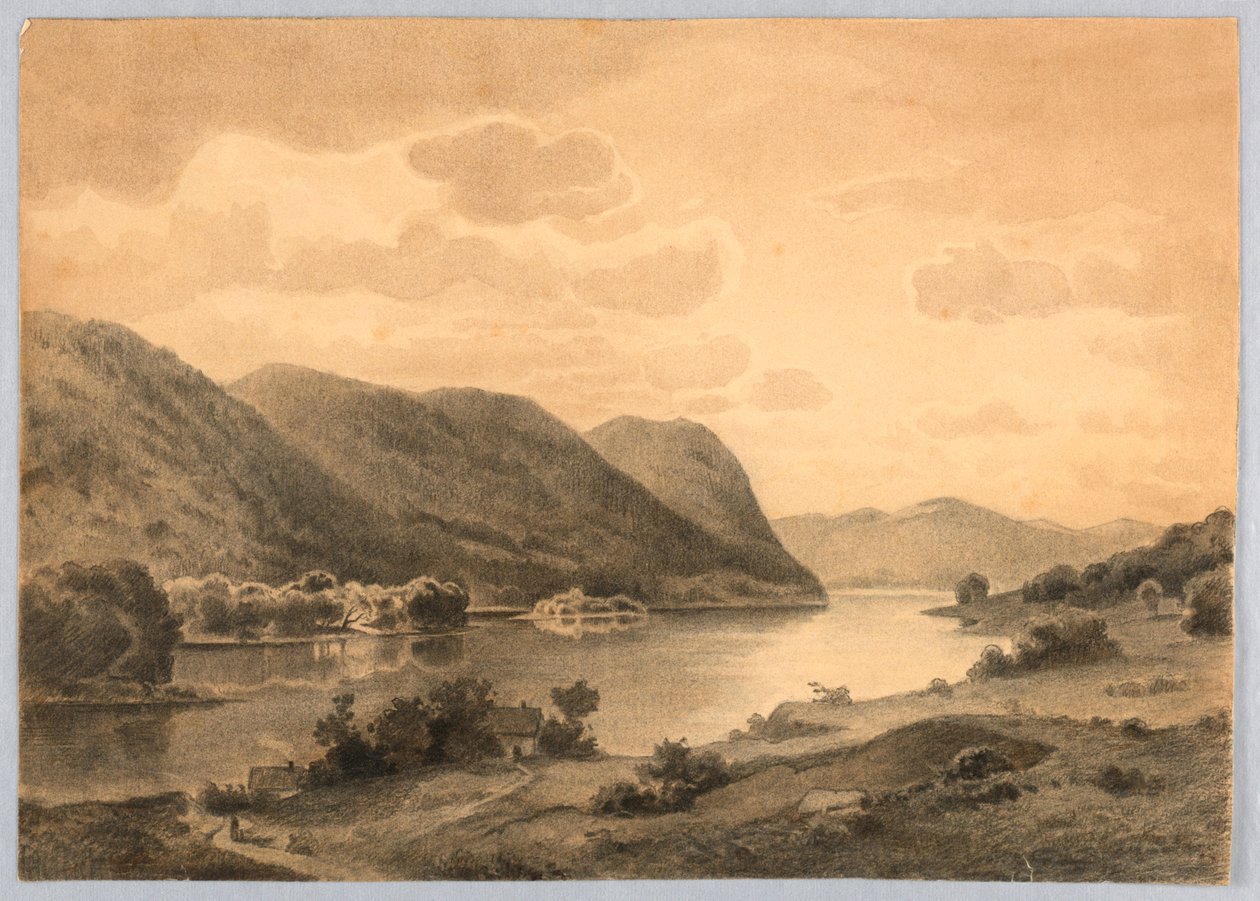 Peyzaj Çalışması, Hudson Nehri, NY by William Stanley Haseltine