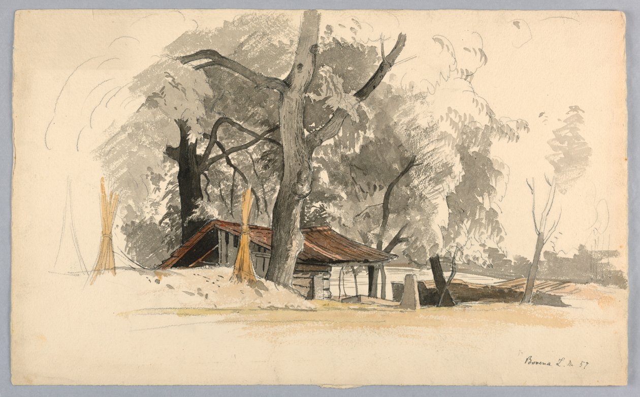 Peyzaj çalışması, Baveno, Maggiore Gölü, İtalya by William Stanley Haseltine