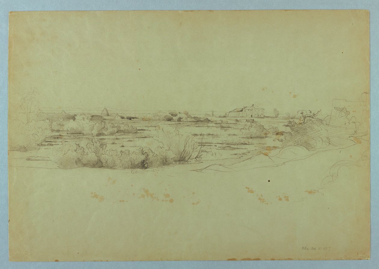 Peyzaj çalışması, Ostia, İtalya by William Stanley Haseltine