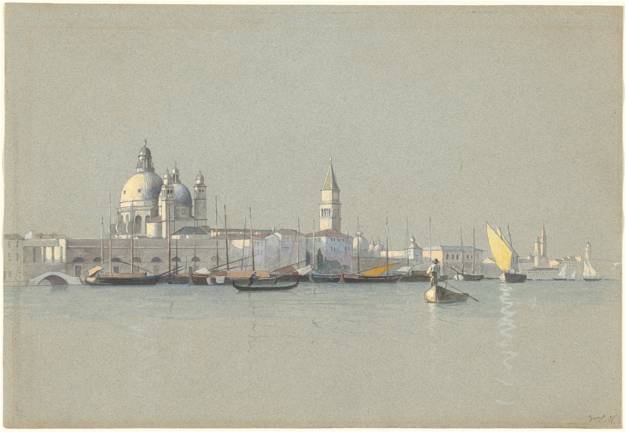 Giudecca Kanalı üzerinden Salute ve San Marco Campanile