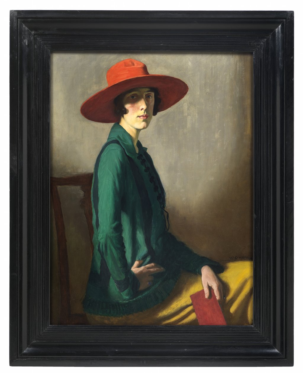 Kırmızı Şapkalı Bayan by William Strang