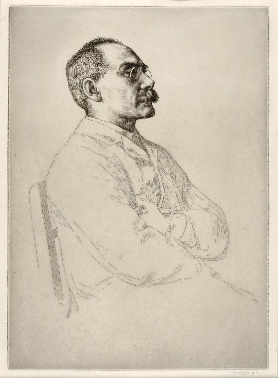 Rudyard Kipling (1865 - 1936), yayınevi. 1898 by William Strang