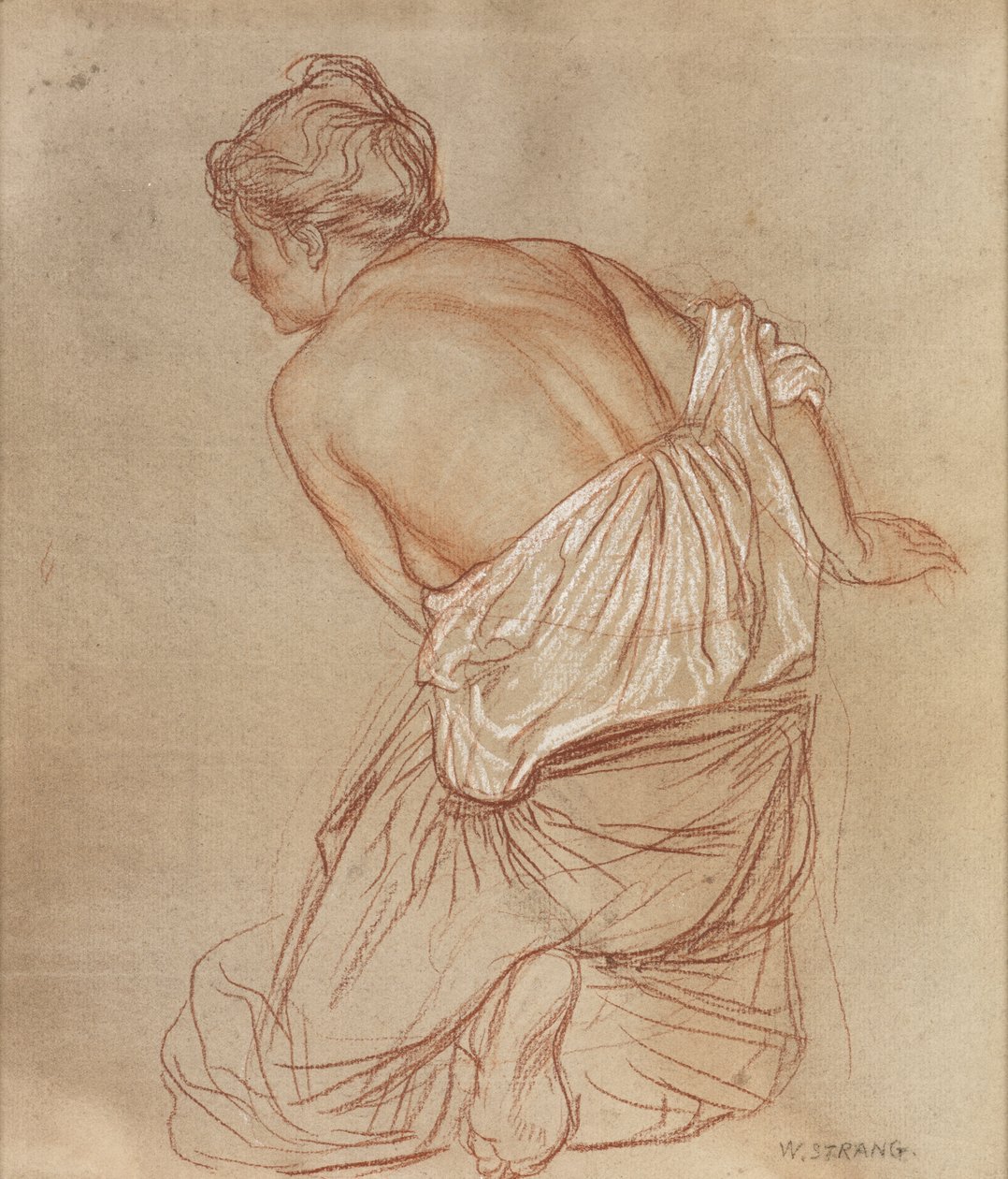 Bir gravür için çalışma: Müzik by William Strang