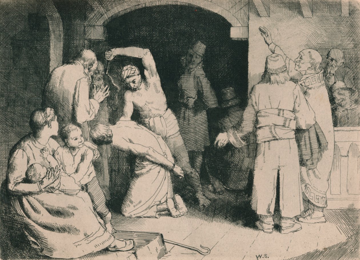 Sadık Kırbaçlanması, c1916 by William Strang