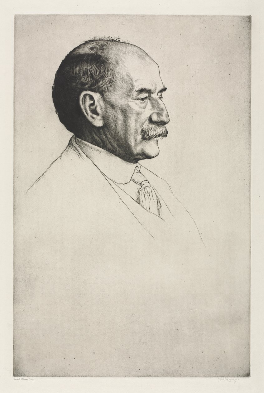 Thomas Hardy, Sağa Bakıyor by William Strang