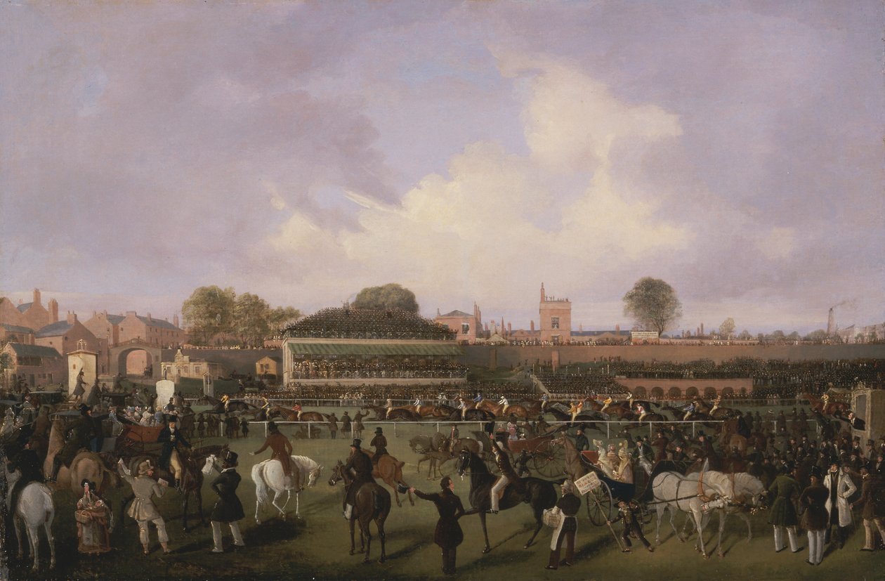 Lord Westminster'ın Kardinal Puff'ı, Sam Darling Up ile, Tradesman's Plate'i Kazanıyor, Chester by William Tasker