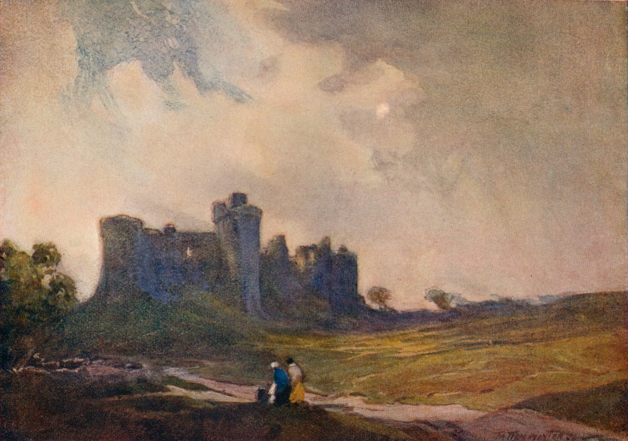 Yaklaşan Fırtına, Carew Kalesi, c1913 1914-1915 by William Tatton Winter