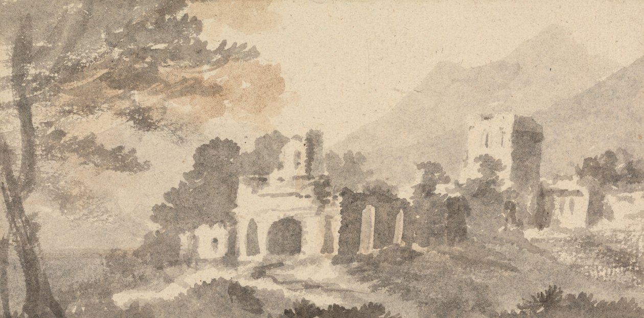 Harabe Kalesi ile İtalyan Manzarası by William Taverner