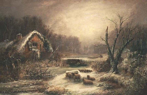 Ormanlık Bir Kış Manzarası by William Thomas Such