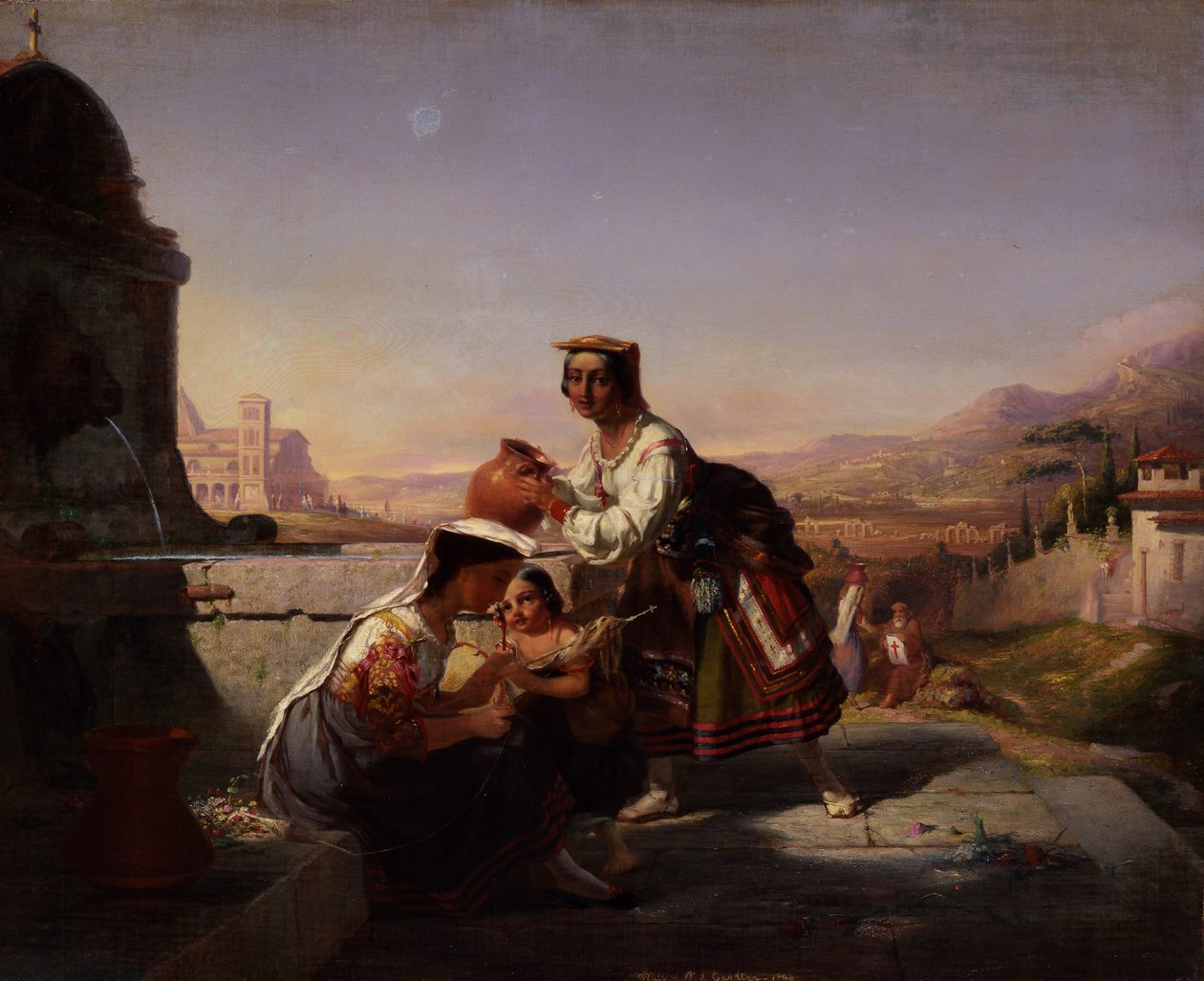 İtalyan Sahnesi, 1860. by William Tolman Carlton