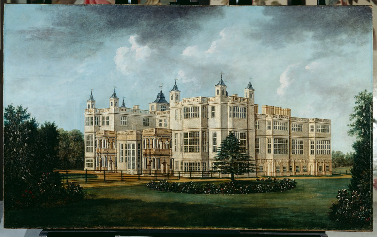 Güney Batı'dan Audley End (tuval üzerine yağlı boya) by William Tomkins