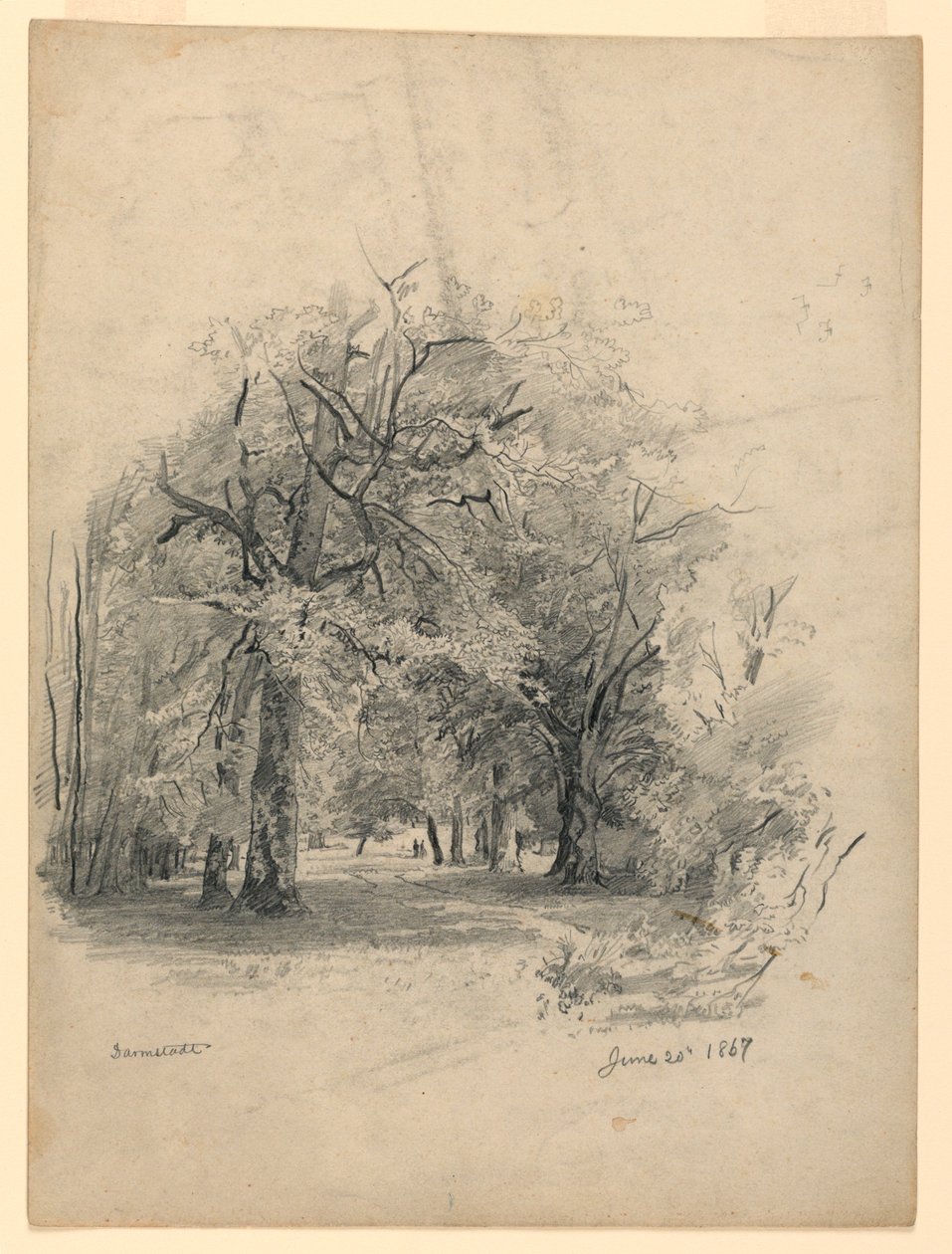 Manzara, Darmstadt, Almanya by William Trost Richards