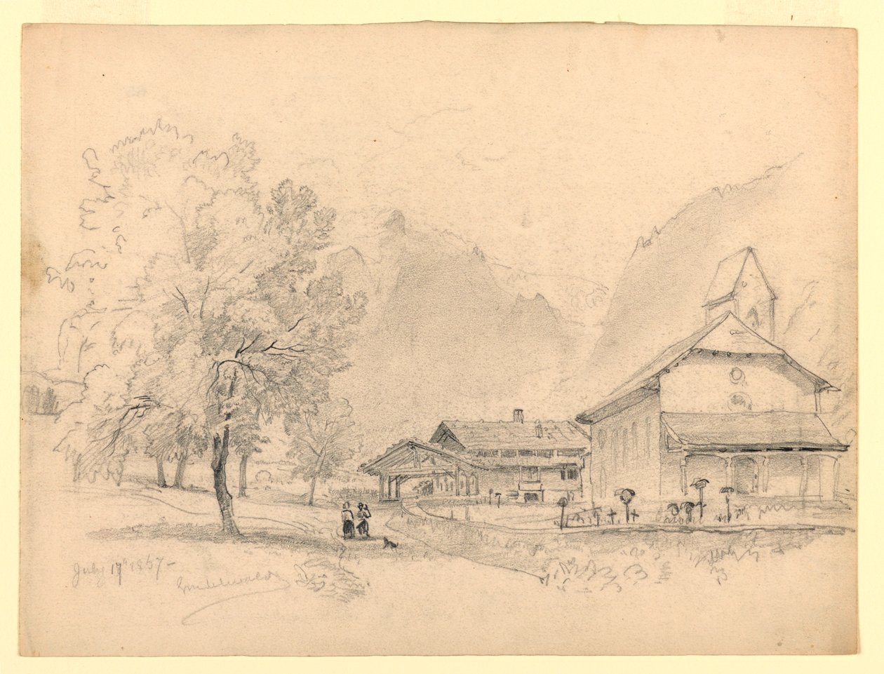 Manzara, Grindelwald, İsviçre by William Trost Richards