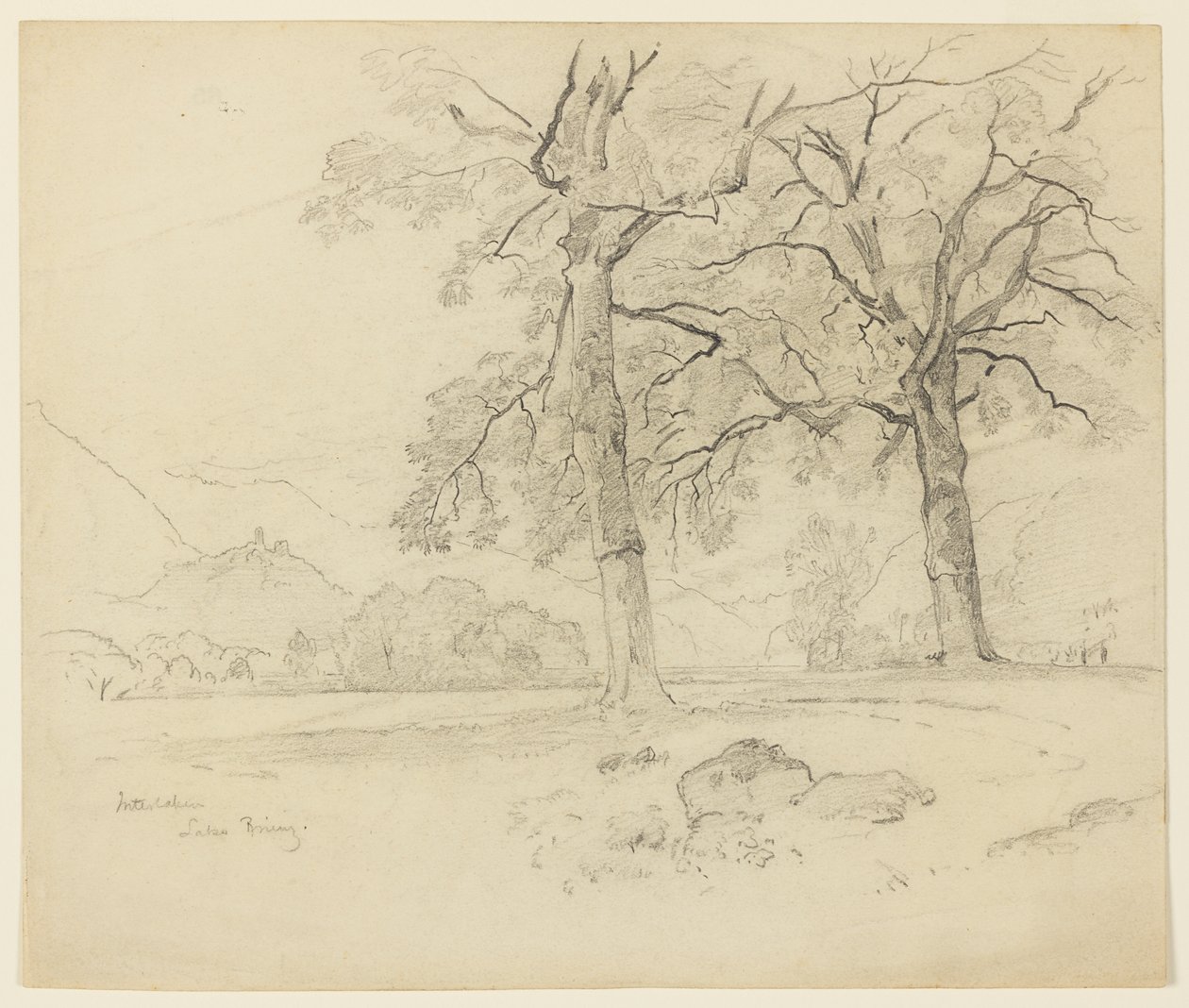 Manzara, Brienz Gölü, Interlaken, İsviçre by William Trost Richards