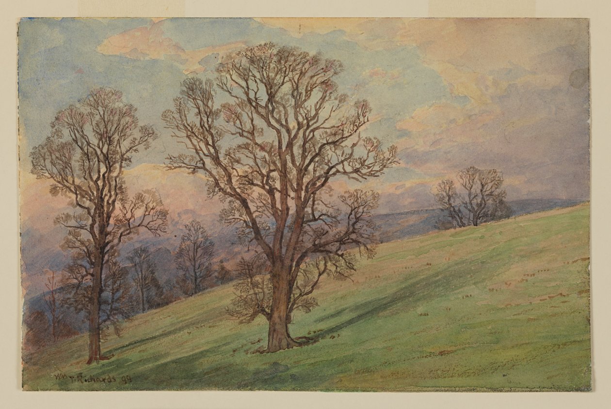 Peyzaj Çalışması, Chester County, PA by William Trost Richards