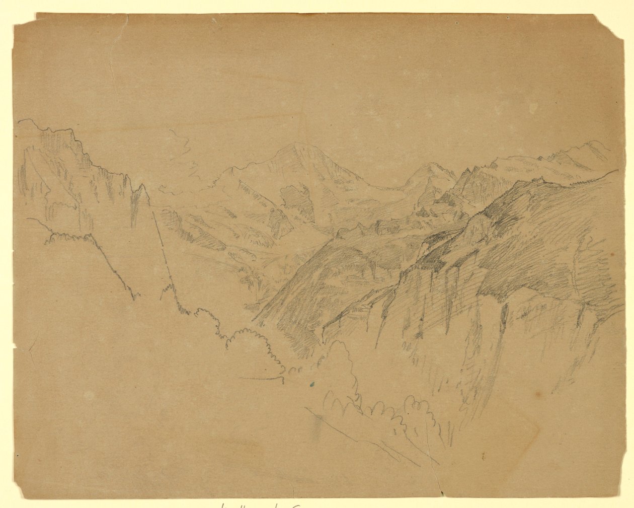Peyzaj çalışması, Lauterbrunnen, İsviçre by William Trost Richards