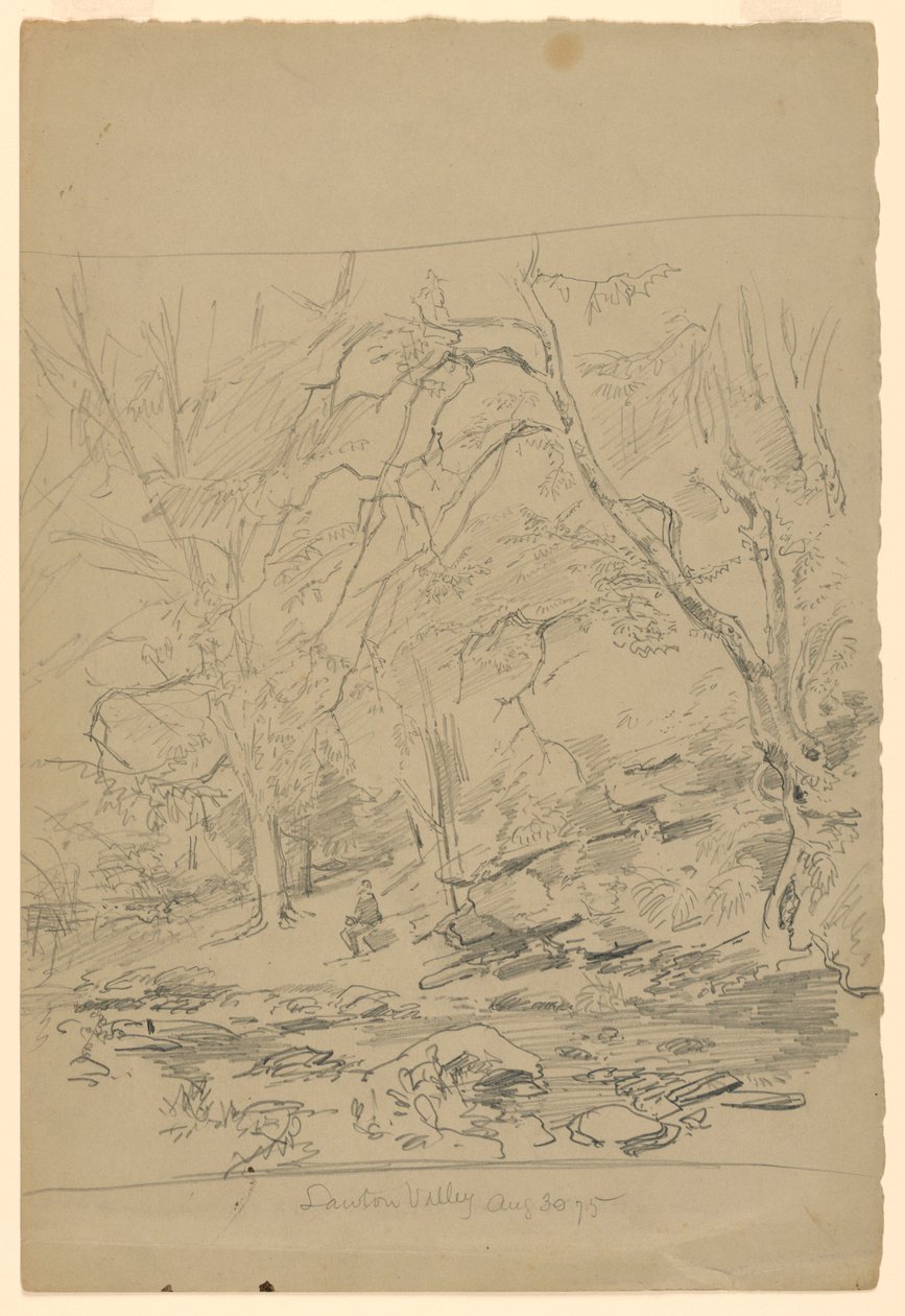 Peyzaj çalışması, Lawton Valley, RI by William Trost Richards