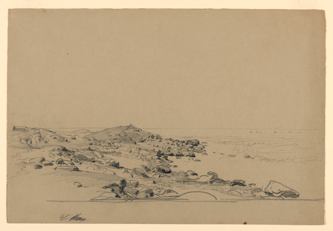 Deniz kıyısı çalışması, Rhode Island by William Trost Richards
