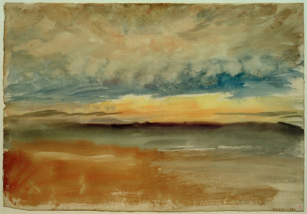 Fırtınalı Bir Gün Batımı by Joseph Mallord William Turner