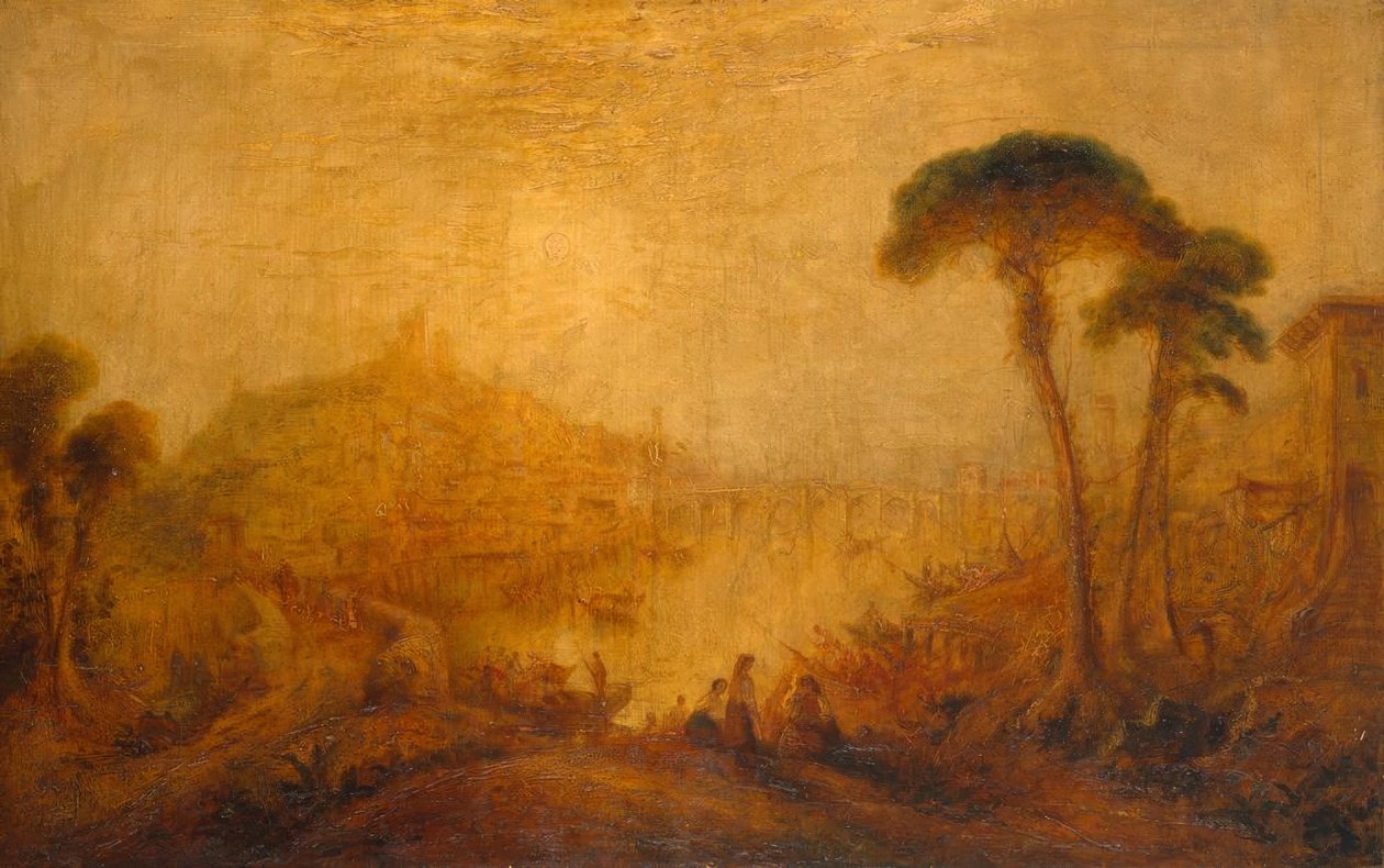 Rakamlarla antik manzara by Joseph Mallord William Turner
