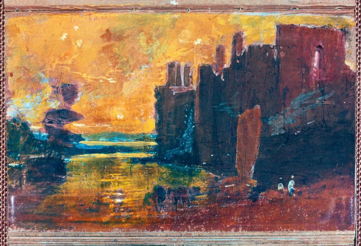 Gün doğumunda Caernarvon Kalesi by Joseph Mallord William Turner