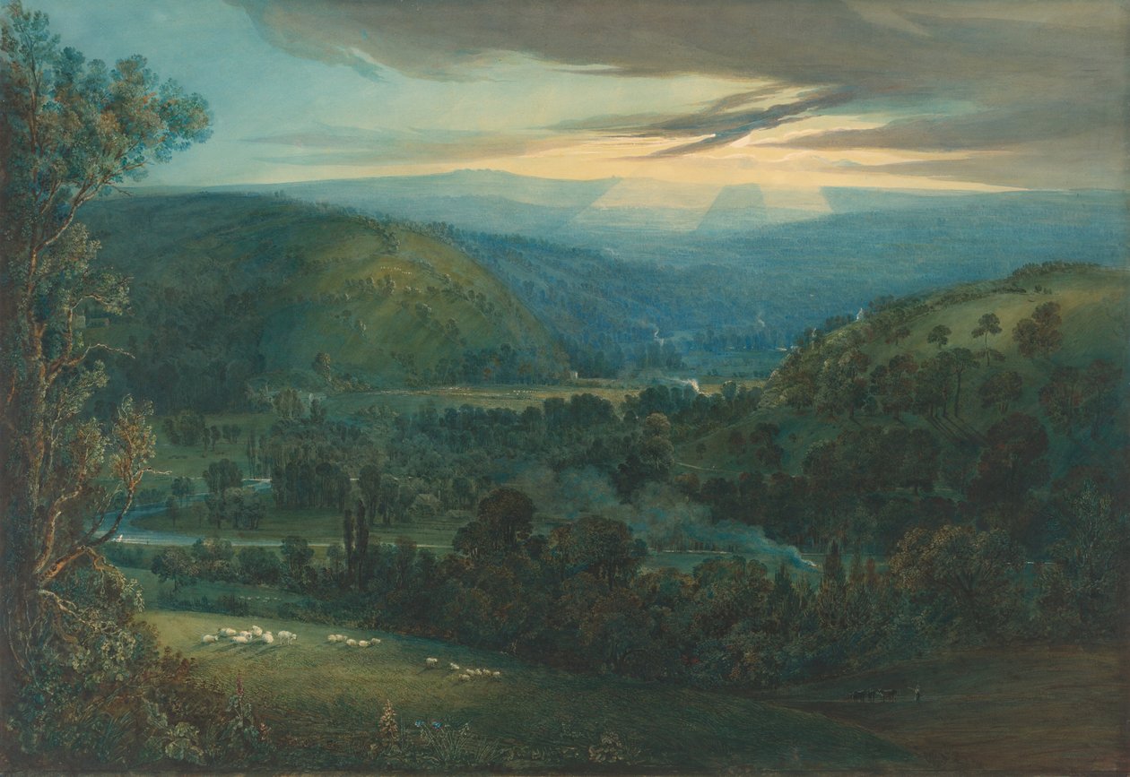 Devon Vadilerinde Şafak, 1832. by Joseph Mallord William Turner
