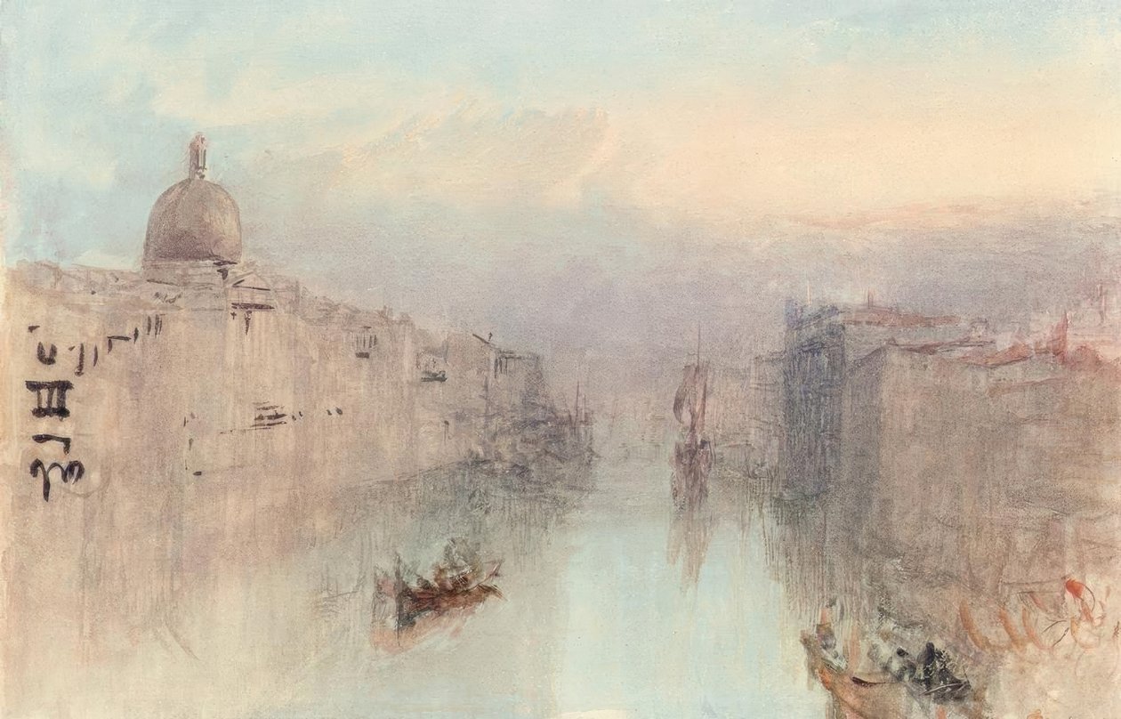 Büyük Kanal ve San Simeone Piccolo by Joseph Mallord William Turner