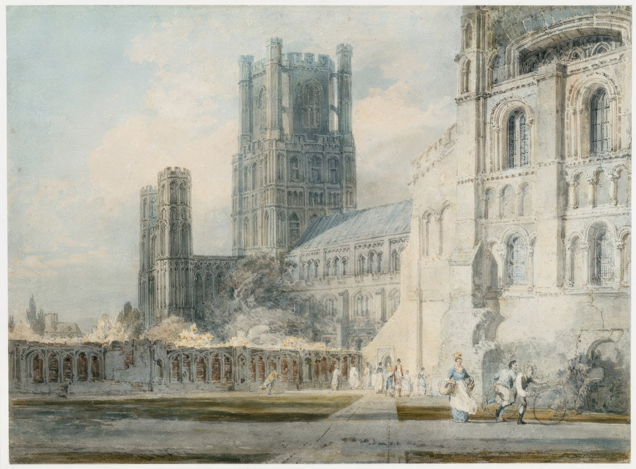 Güneydoğudan Ely Katedrali by Joseph Mallord William Turner