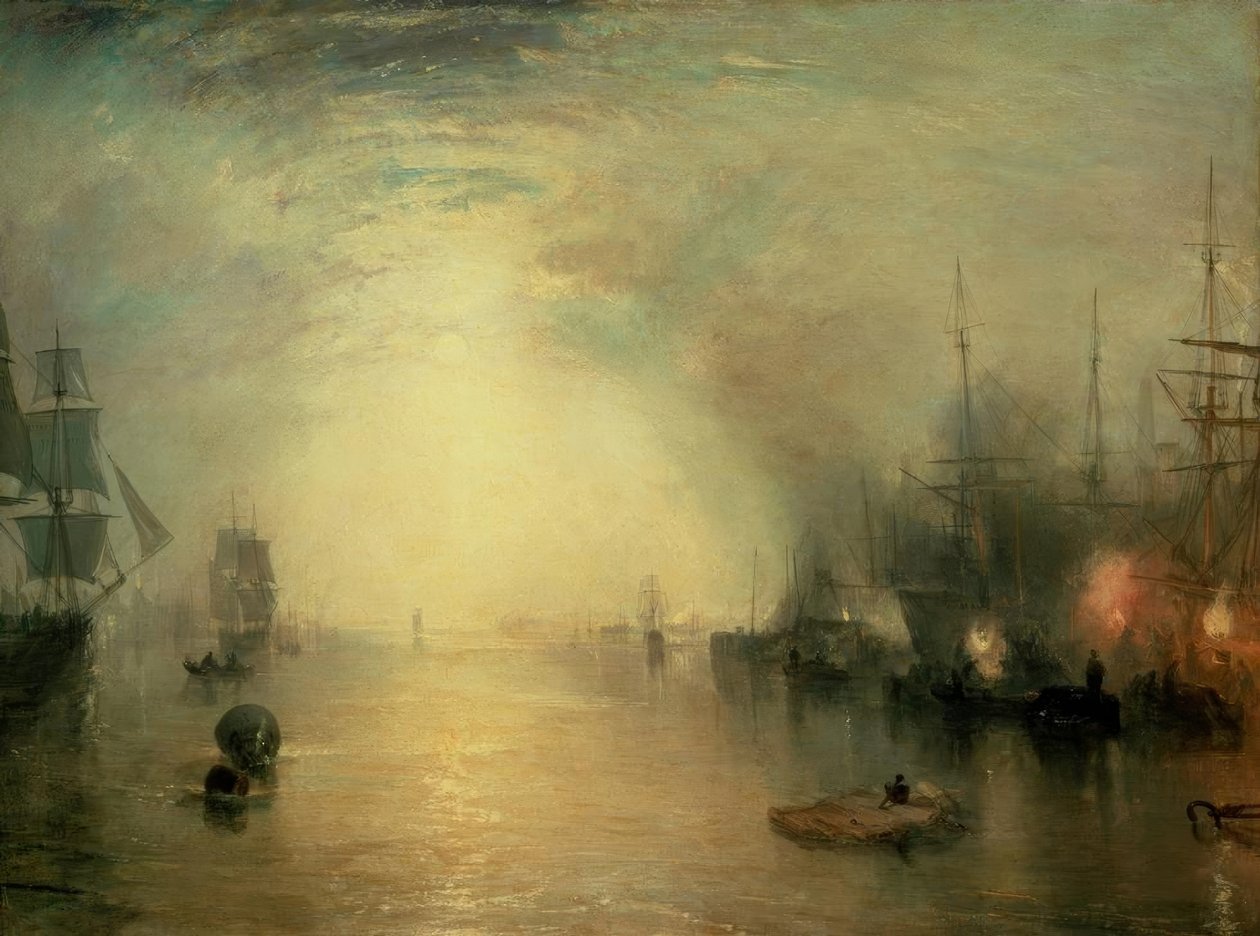 Ay Işığında Kömürlerde Kalkan Keelmen by Joseph Mallord William Turner